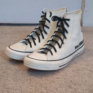 Converse White High-Top Sneakers